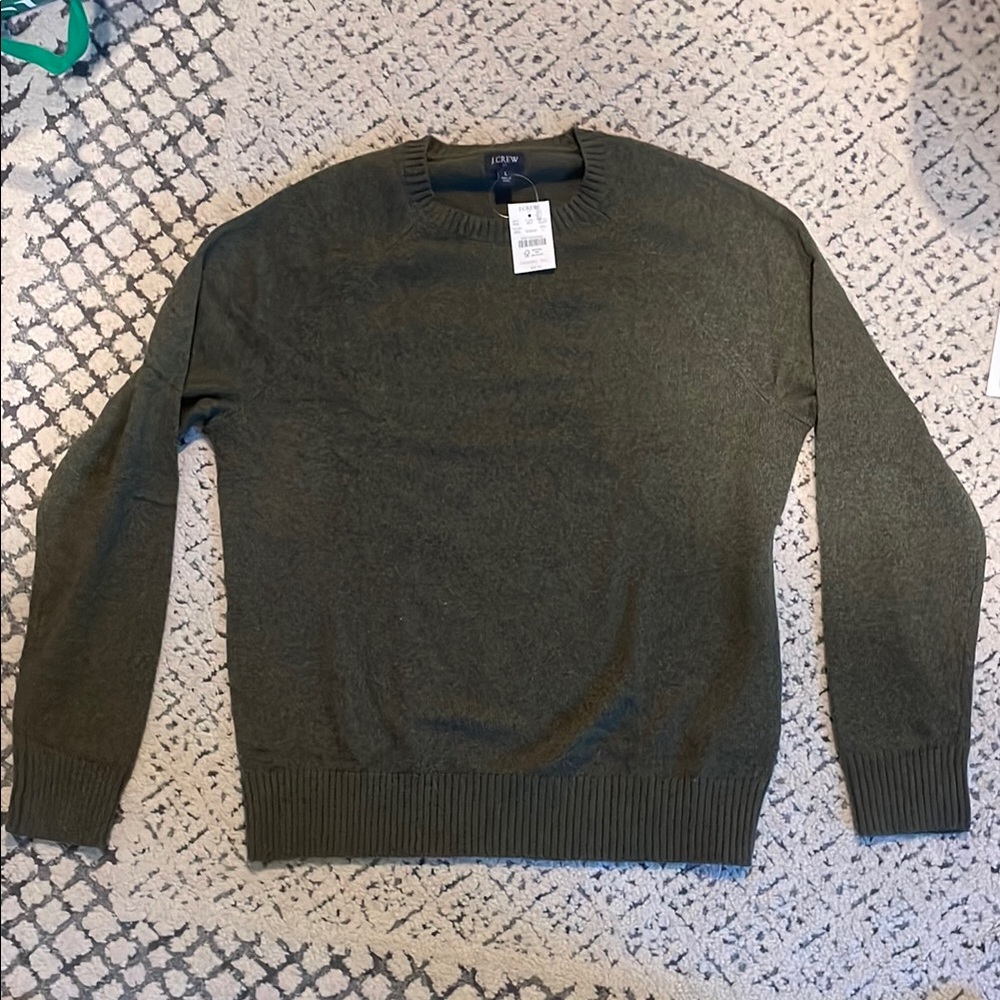 J. Crew Men's Green Sweater
